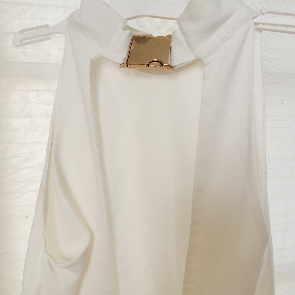 White haulted dress size m - Picture 5 of 9
